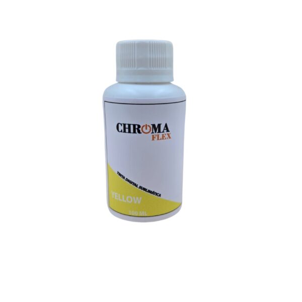 TINTA SUBLIMÁTICA CHROMA FLEX YELLOW 100 ML - Imagem 2